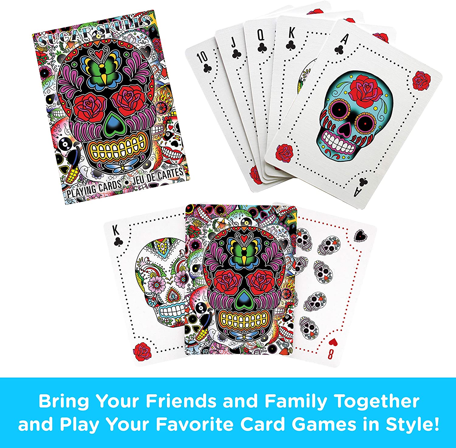 Sugar Skulls Playing Cards - Mu Shop