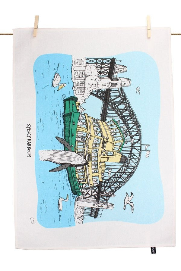 Sydney Harbour Tea Towel - Mu Shop