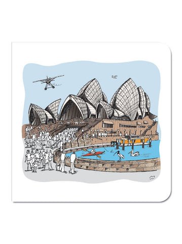 Sydney Opera House Greeting Card - Mu Shop