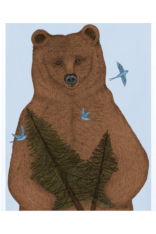 The Bear Who Left - A3 Print - Mu Shop