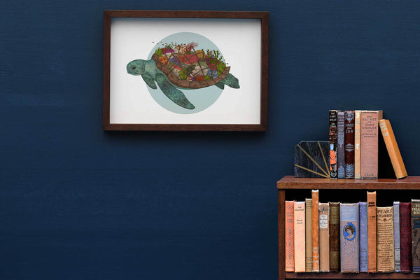 The Coral Reef Turtle - A3 Print - Mu Shop