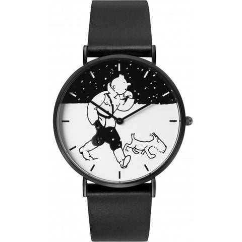 Tintin Black And White Classic Watch Soviets Snow M - Mu Shop