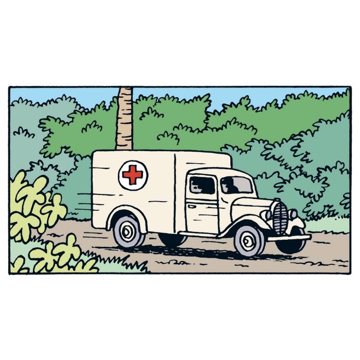 TINTIN CARS 1/43 - The Ambulance of the Asylum - Mu Shop