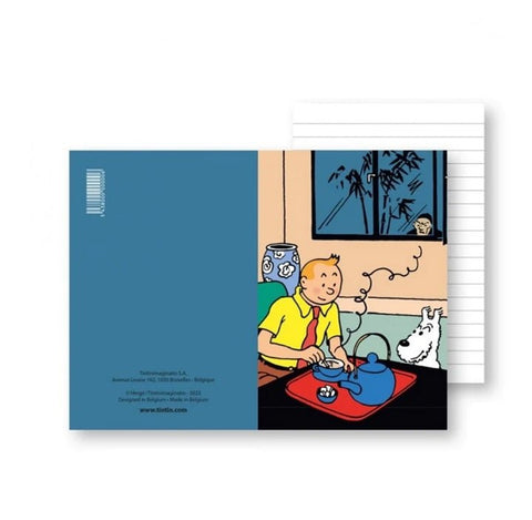 Tintin Drinking his Tea NOTEBOOK Small - Mu Shop