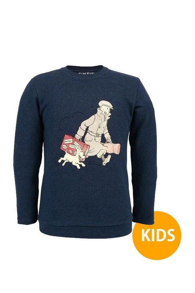 Tintin Homecoming Kids Sweat Shirt Navy - Mu Shop