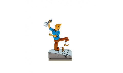 Tintin Metal Relief - Jumps for joy Prisoners of the Sun - Mu Shop