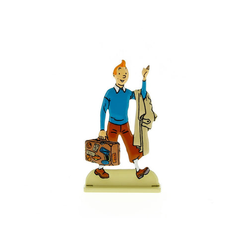 Tintin Metal Relief with Suitcase 6cm - Mu Shop