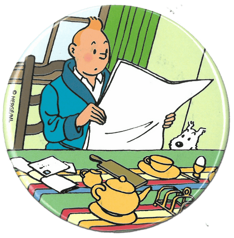 Tintin Newspaper Fridge Magnet - Mu Shop