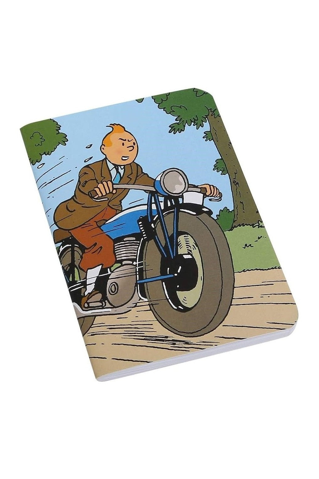 Tintin On Motorbike Notebook (Small) - Mu Shop