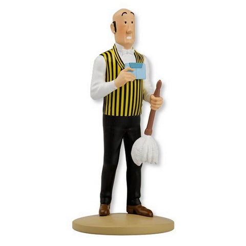 Tintin Resin Figurine - Nestor With Feather Duster 14cm - Mu Shop