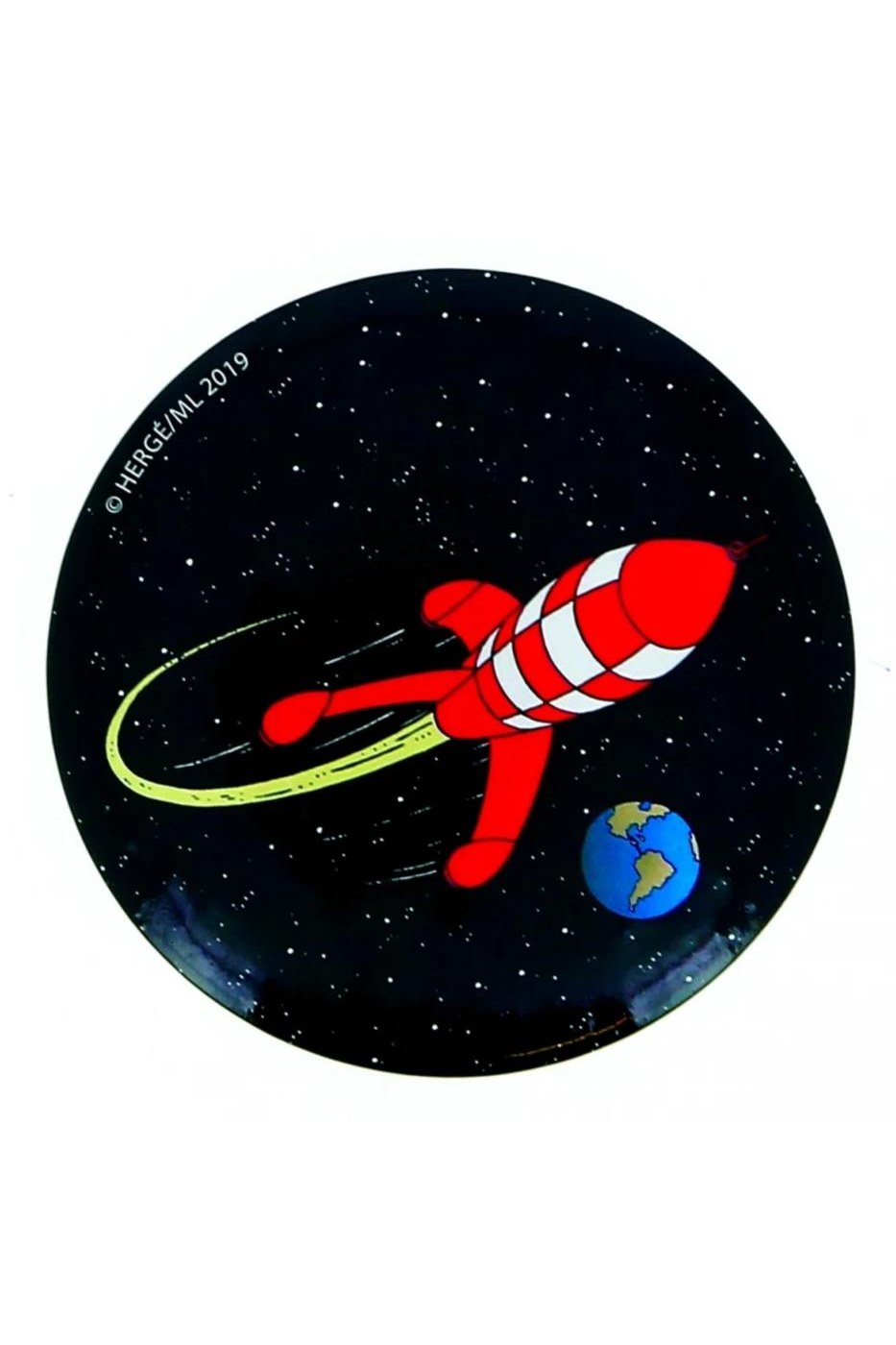 Tintin Rocket Fridge Magnet - Mu Shop