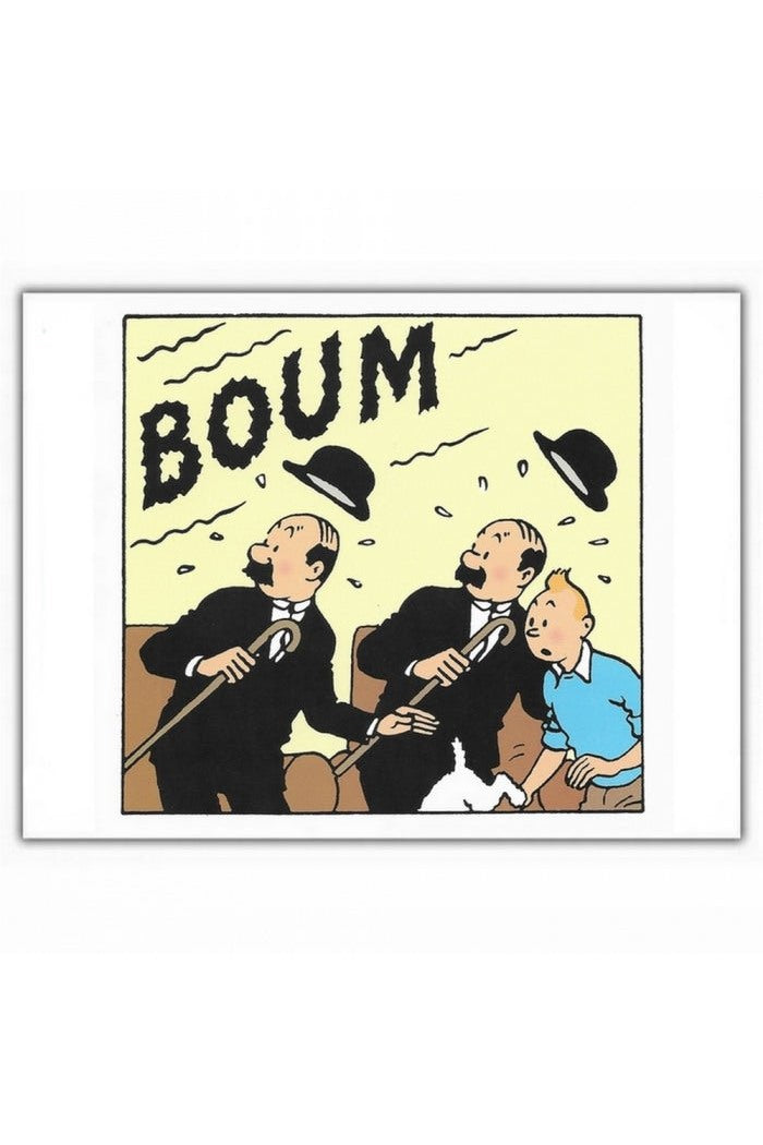 Tintin, Thomson and Thompson Boum Greeting Card - Mu Shop