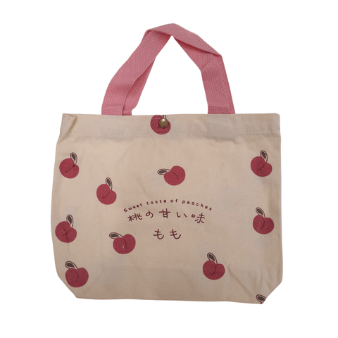 Tiny Tote Bag Peaches Pattern - Mu Shop