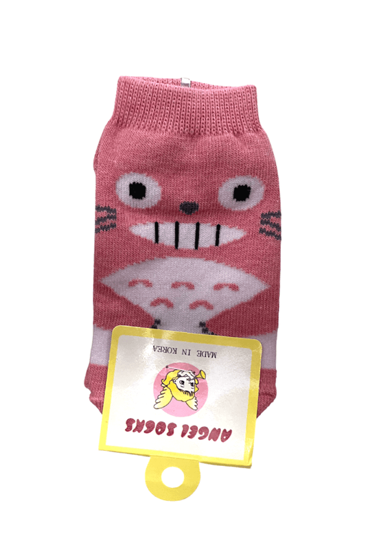 Totoro Kids Ankle Socks - Pink 130mm - Mu Shop