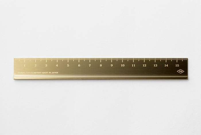 Traveler's Company Brass Ruler 16cm - Mu Shop