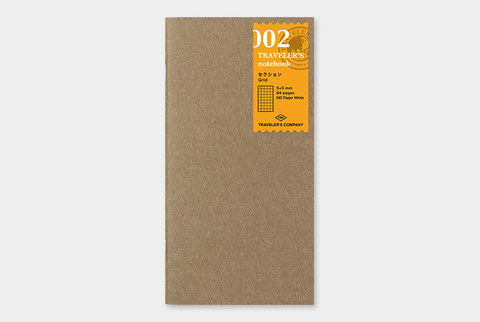Traveler's Notebook 002 Refill - Grid - Mu Shop