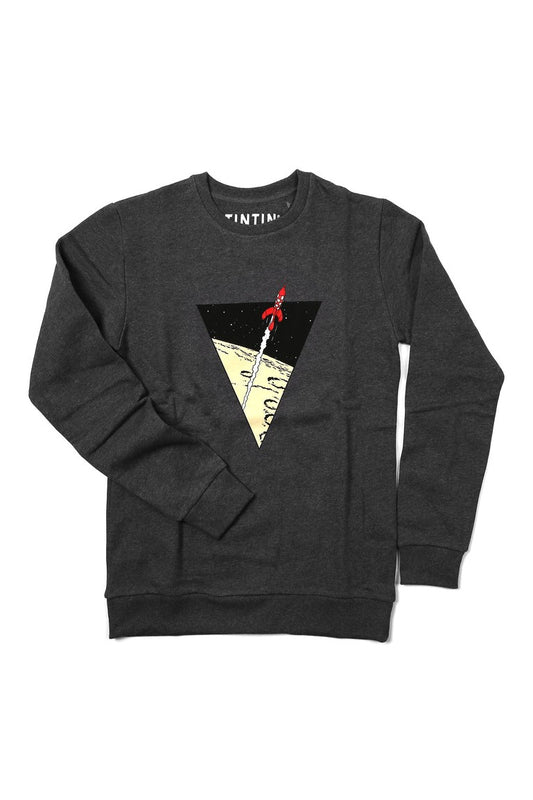 Triangle Rocket Adult Sweat Shirt Charcoal - Mu Shop