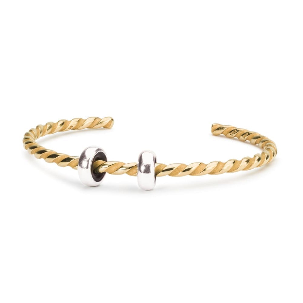 Twisted Gold Plated Bangle - Mu Shop