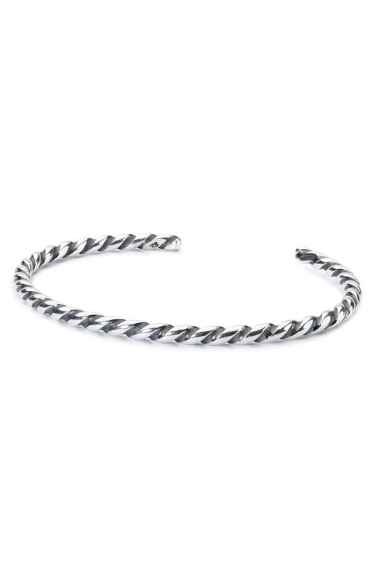 Twisted Silver Bangle - Mu Shop