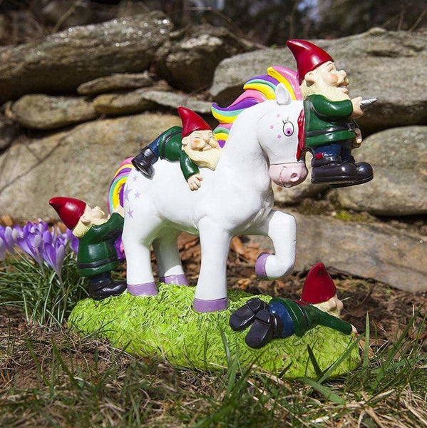 Unicorn Attack Garden Gnome - Mu Shop