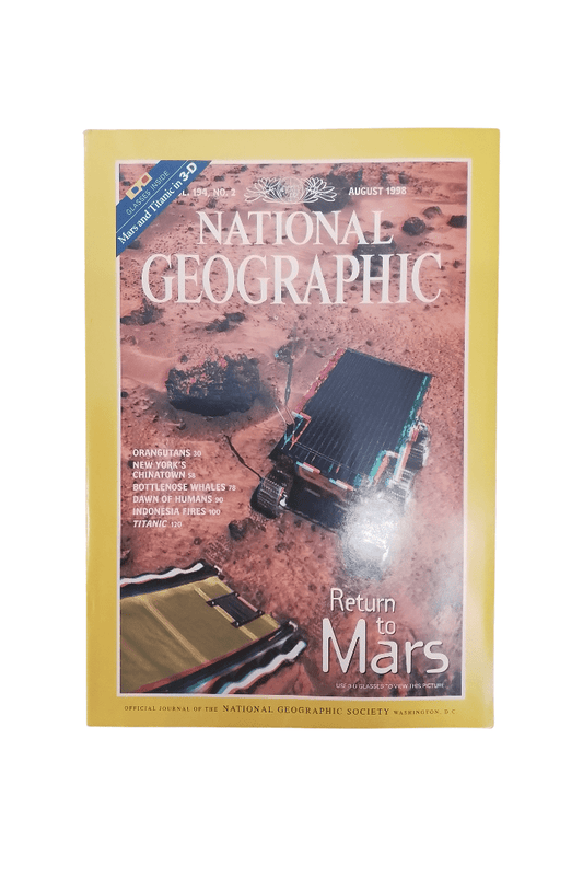 Vintage National Geographic August 1998 - Mu Shop