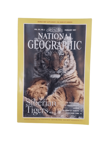 Vintage National Geographic Magazine February 1997 - Mu Shop