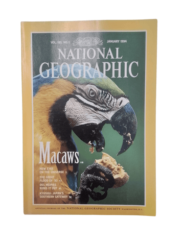 Vintage National Geographic Magazine January 1994 - Mu Shop