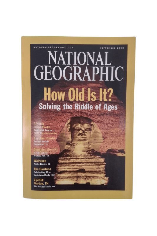 Vintage National Geographic September 2001 - Mu Shop