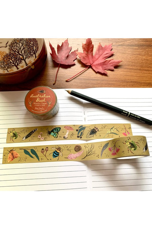 Washi Tape - Australian Bush. Illustrated paper tape - Mu Shop