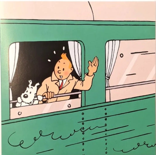 Waving From The Window Tintin Card - Mu Shop