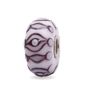 White Complex Pattern Unique Bead #1191 - Mu Shop