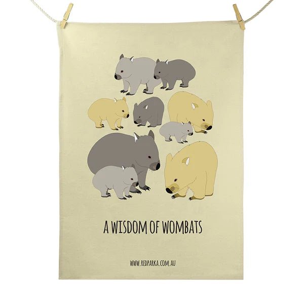 Wisdom of Wombats Tea Towel - Mu Shop