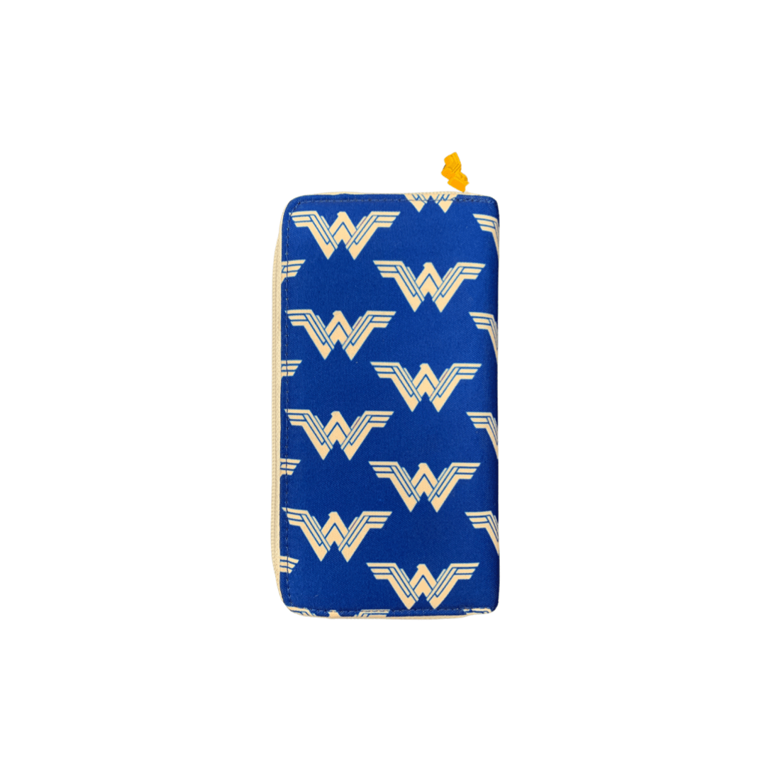 Wonder Woman Red and Blue Logo Pattern Wallet - Mu Shop