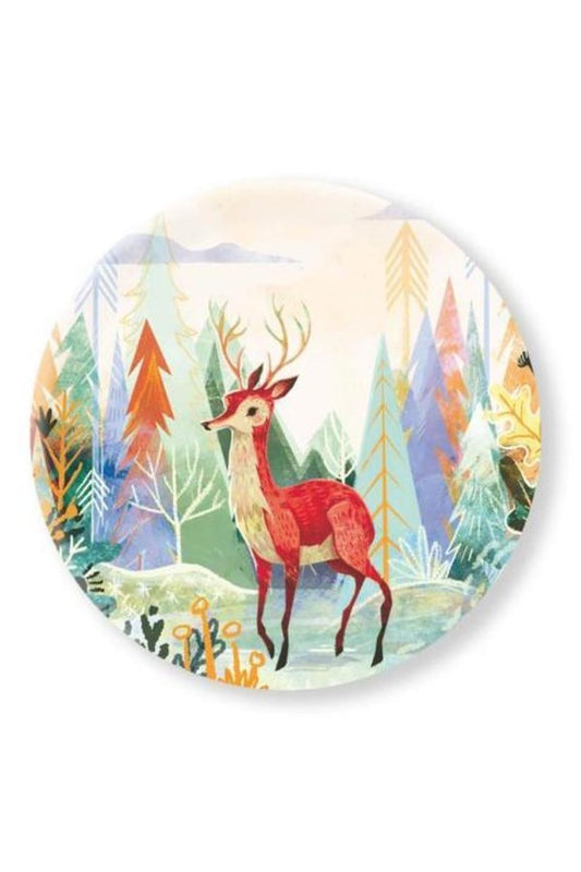 Woodland Deer - Melamine Plate - Mu Shop