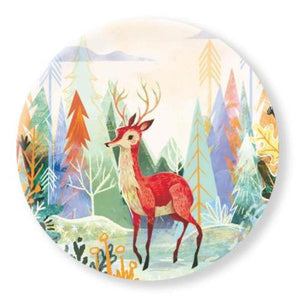 Woodland Deer - Melamine Plate - Mu Shop