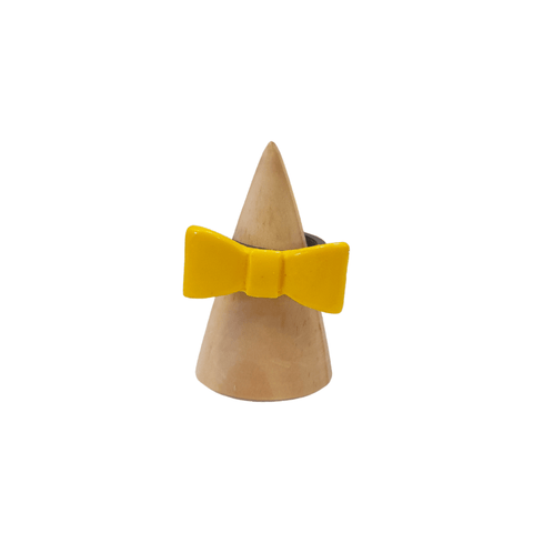 Yellow Bow Resin Ring - Mu Shop