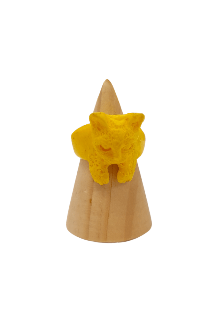 Yellow Cat Resin Ring - Mu Shop