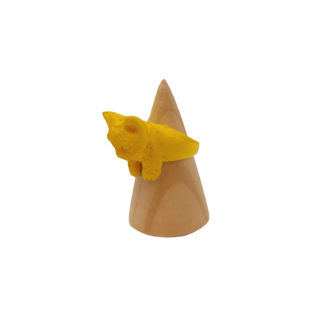 Yellow Cat Resin Ring - Mu Shop