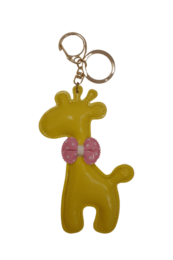 Yellow Giraffe 13cm Keyring - Mu Shop