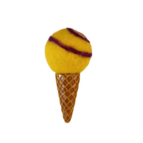 Yellow ice cream Brooch - Mu Shop
