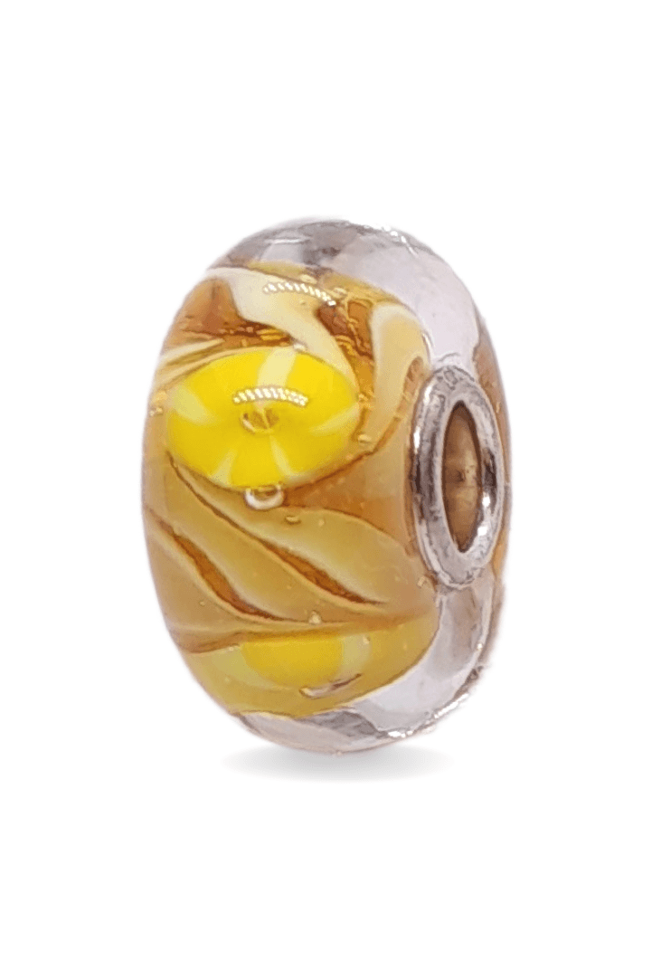 Yellow Illusion Pattern Unique Bead #1325 - Mu Shop