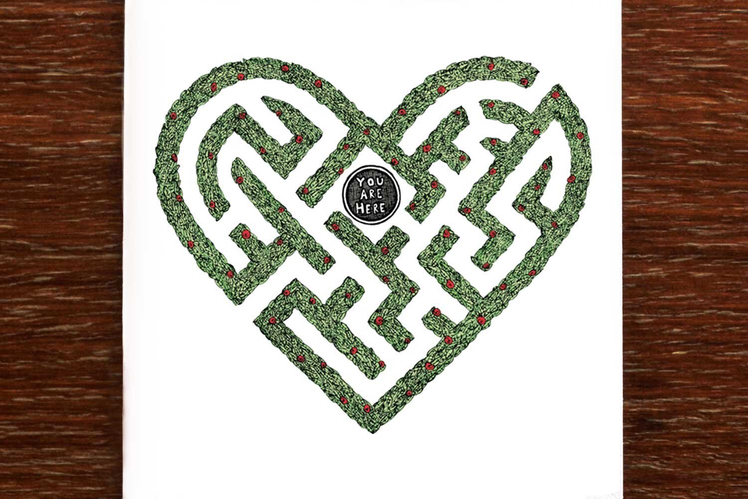 You Are Here Greeting Card - Mu Shop